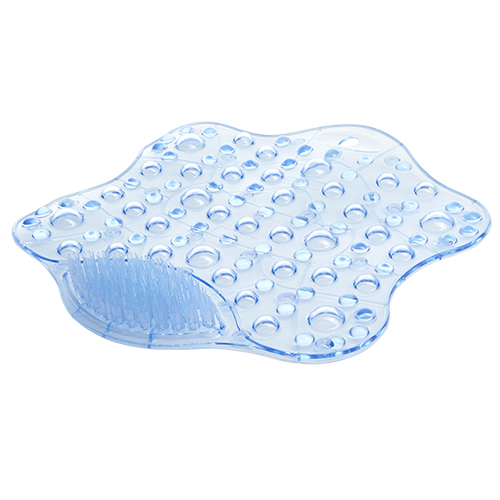 Bath Mat With Foot Cleaner